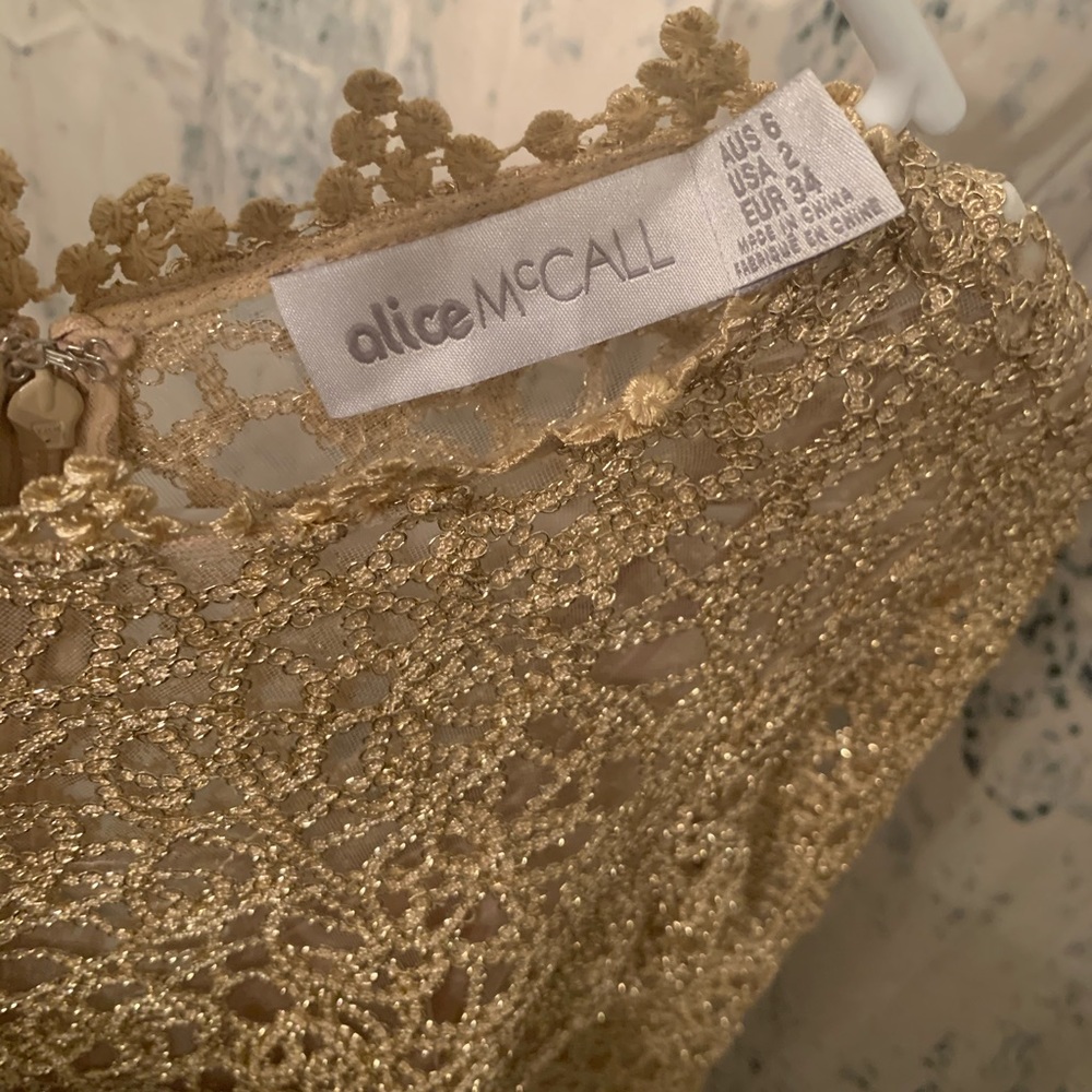 Alice McCall Gold Pablo Dress - Picture 5 of 5